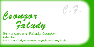 csongor faludy business card